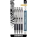 Zebra Pen Gel Pen, 0.7mm Point, 4/PK, Black PK ZEB41314